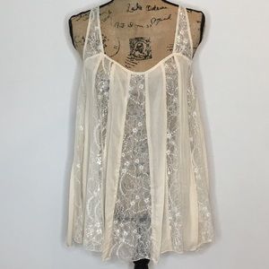 Free People Intimately Lace Dress Slip  Size M